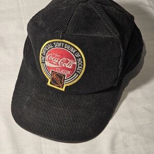 Vintage 90's NHL Coca Cola Classic Black Cap